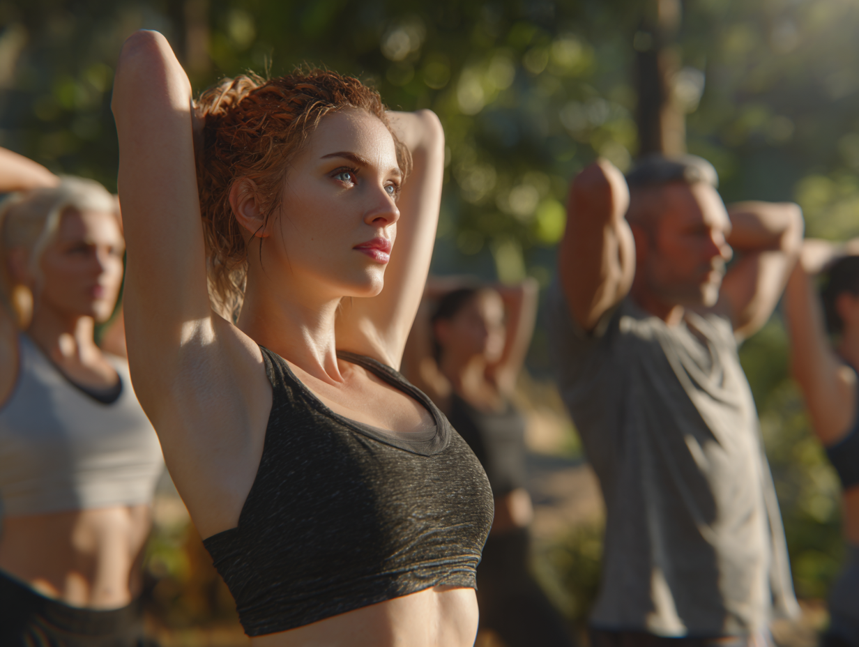 Person bei Yoga und Meditation